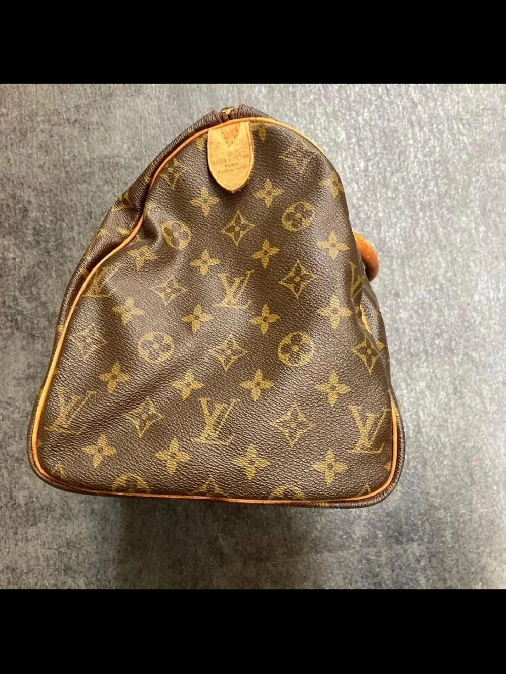 Louis Vuitton Brown Monogram Canvas Satchel with Vachetta Trim